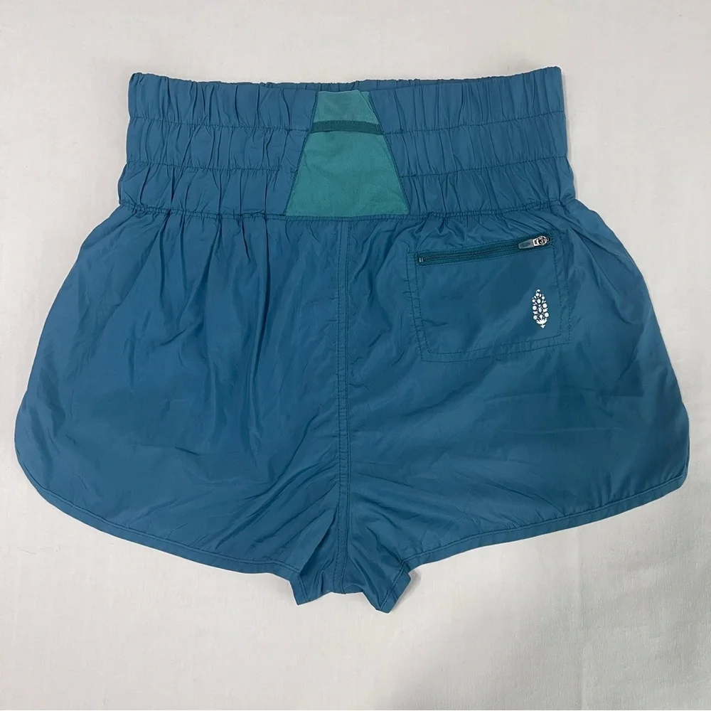 FP Movement Running Shorts Stargazer Teal High Rise size Large